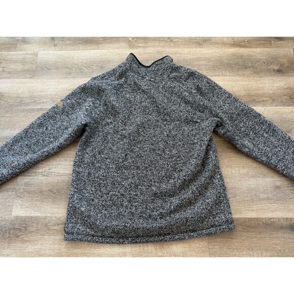 Orvis Men's Brighton 1/4 Zip Sherpa Lined Pullover Sweater Black/White, Size XL - Picture 4 of 5